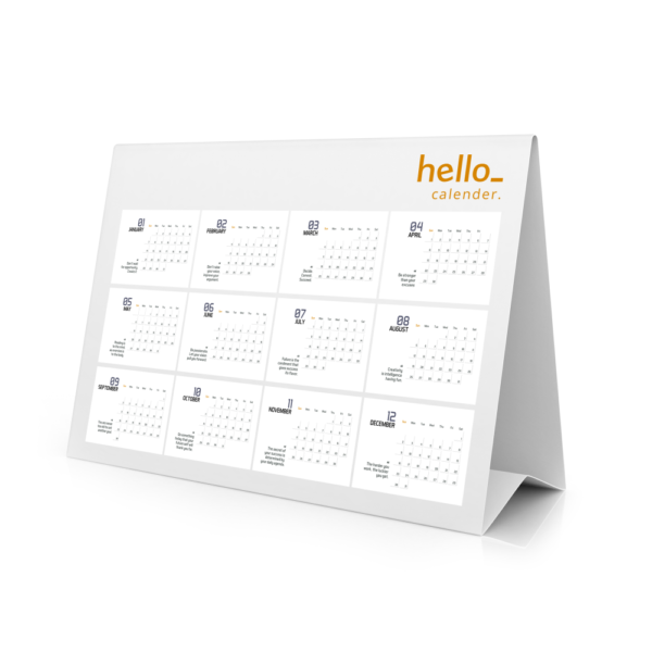 Calendriers chevalets