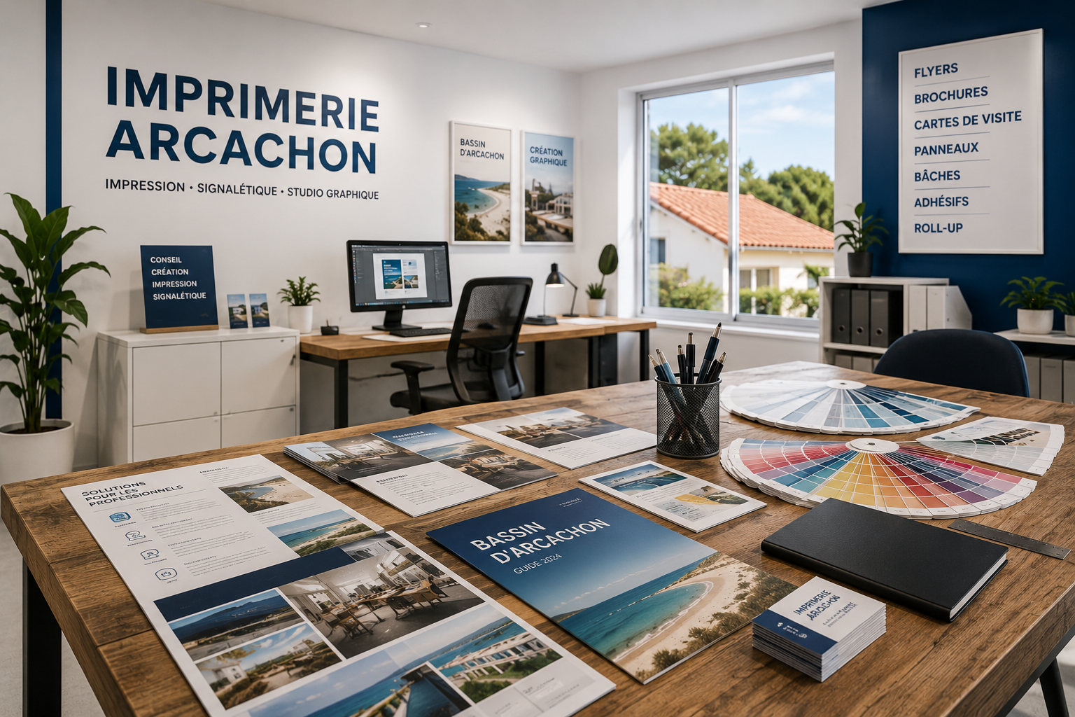 Conseil, préparation graphique et supports imprimés Imprimerie Arcachon