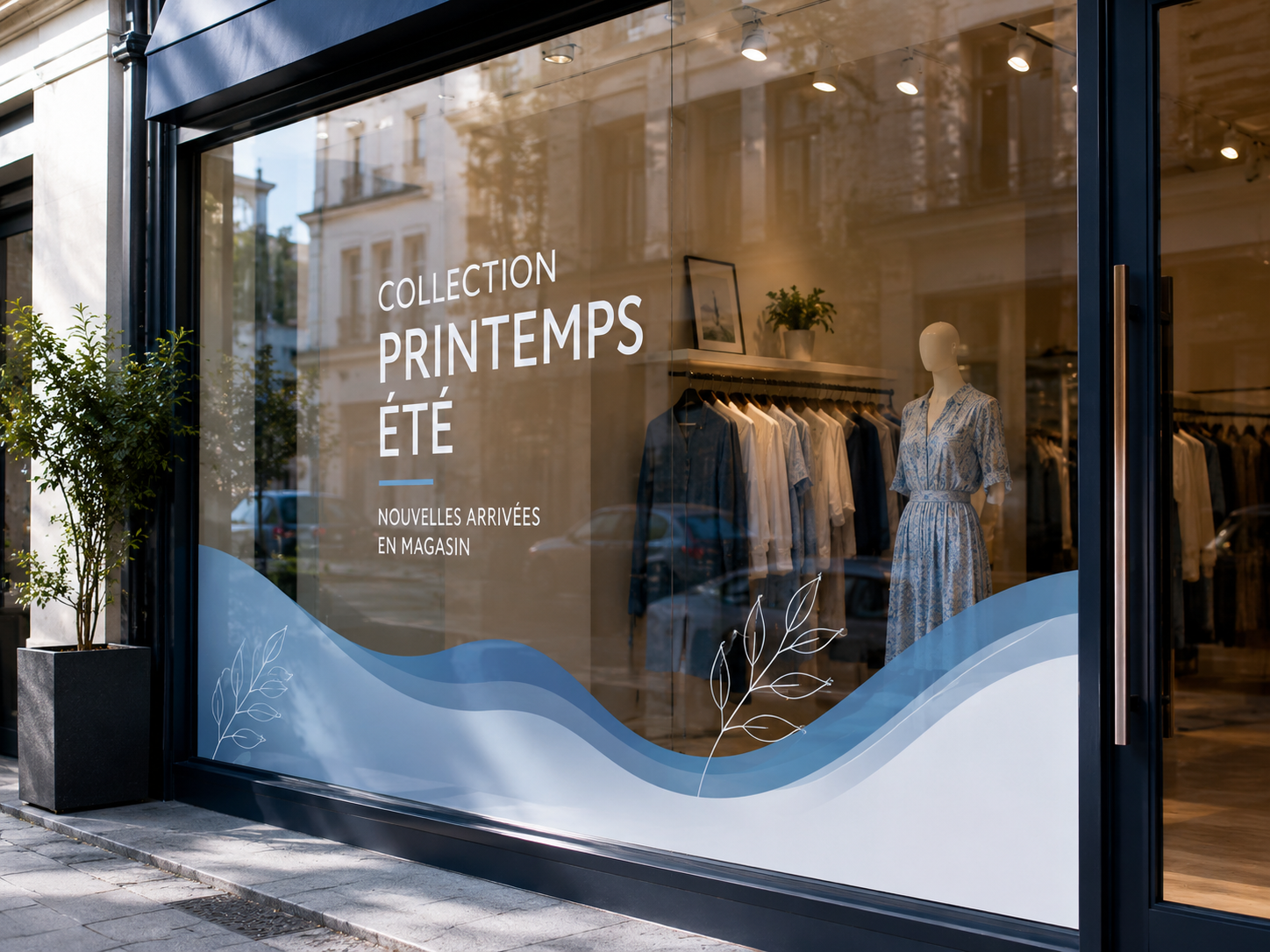 Adhésifs et vitrines